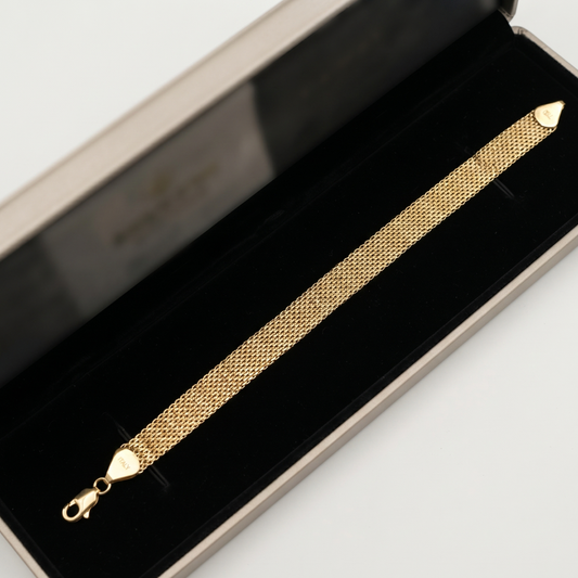 PULSERA PLANA ORO LAMINADO 18K ✨